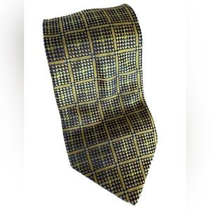 Iridescent Fratelli Moda Italy Silk Tie Yellow Blue Shot Silk Woven Handmade